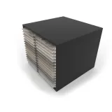 Cajonera para exponer azulejos Oregon 120X120 Negro Aereo