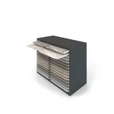 Cajonera para exponer azulejos Oregon 120x60 Antracita Abierto Bolon