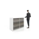 Cajonera para exponer azulejos Oregon 120X60 Blanco Cerrado