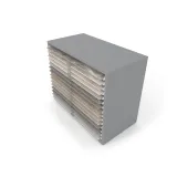 Cajonera para exponer azulejos Oregon 120X60 Plata Aerea
