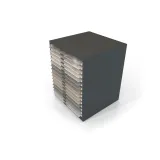 Cajonera para exponer azulejos Oregon 75X75 Antracita Aereo Bolon