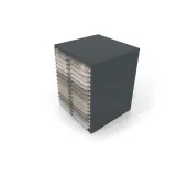Cajonera para exponer azulejos Oregon 75x75 Antracita Aereo