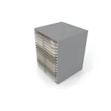 Cajonera para exponer azulejos Oregon 75x75 Plata Aereo