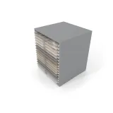 Cajonera para exponer azulejos Oregon 80x80 Plata Aerea