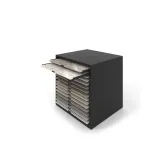 Cajonera para exponer azulejos Oregon 90x90 Negro Abierto