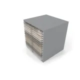 Cajonera para exponer azulejos Oregon 90x90 Plata Aerea