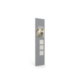 Exponer azulejos con Panel de comunicación 2400 plata lateral