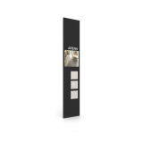 Exponer azulejos con Panel de comunicación 2800 negro lateral