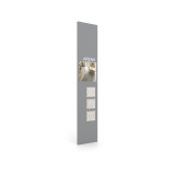 Exponer azulejos con Panel de comunicación 2800 plata lateral
