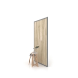 Panel para exponer azulejos Panel intercambiable 2400 h plata lateral