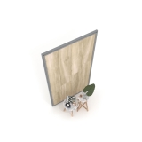 expositor de azulejos Panel intercambiable 120 2515h plata aerea