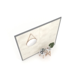 Expositor de azulejos Panel intercambiable 240 2400h plata aerea