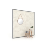 Expositor de azulejos Panel intercambiable 240 2515h plata frontal