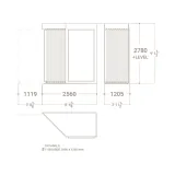 Expositor de cerámica Paris XL 10+1F SX Plano
