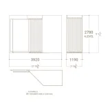 Expositor de cerámica Paris XL 10+1T SX Plano