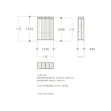Expositor para parqué Peine Woodlook DX plano