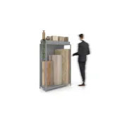 Expositor para parqué Peine Woodlook DX plata lateral