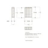 Expositor para parqué Peine Woodlook SX plano