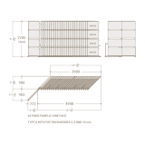 Expositor de azulejos corredero Pisa Multitiles 24 SX Blanco Fijo Plano