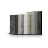 expositor para azulejos de gran formato Pisa Slimshow dx 24 antracita cerrado