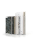 Expositor para azulejos gigantes Pisa Slimshow Polivalente blanco cerrado