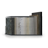 Expositor para azulejos gigantes Pisa Slimshow Multiformato sx 24 antracitafrontal