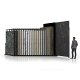 Expositor para azulejos gigantes Pisa Slimshow Multiformato dx 24 negro abierto