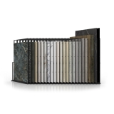 Expositor para azulejos gigantes Pisa Slimshow Multiformato dx 24 negro frontal