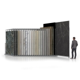 Expositor para azulejos gigantes Pisa Slimshow Multiformato dx 24 plata abierto