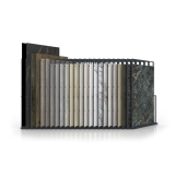 Expositor para azulejos gigantes Pisa Slimshow Multiformato sx 24 antracita frontal