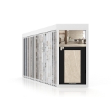 Expositor de azulejos Pisa XL 24+1 SX Blanco lateral