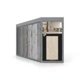 Expositor de azulejos Pisa XL 24+1 SX Plata lateral