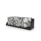 Accesorio expositor de cerámica Rack 3 negro