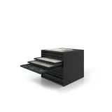 Cajonera para pavimentos Rhin bolon 102 negro abierto