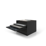 Cajonera para pavimentos Rhin bolon 120 negro abierto