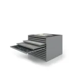 Cajonera para pavimentos Rhin bolon 120 plata abierto