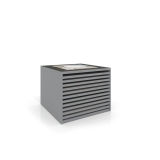 Cajonera para pavimentos Rhin bolon 120 plata frontal