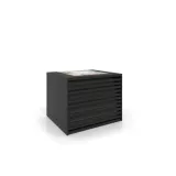 Cajonera para pavimentos Rhin bolon 122 negro frontal