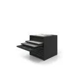Cajonera para pavimentos Rhin bolon 92 negro abierto