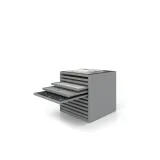 Cajonera para pavimentos Rhin bolon 92 plata abierto