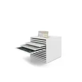 Cajonera para pavimentos Rhin ranurado 102 blanco abierto