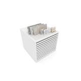 Cajonera para pavimentos Rhin ranurado 102 blanco aerea
