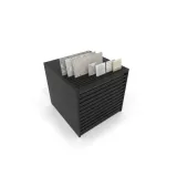 Cajonera para pavimentos Rhin ranurado 102 negro aerea