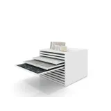 Cajonera para pavimentos Rhin ranurado 120 blanco abierto