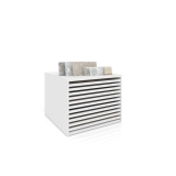 Cajonera para pavimentos Rhin ranurado 120 blanco frontal