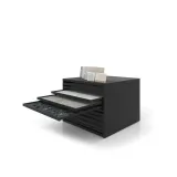 Cajonera para pavimentos Rhin ranurado 120 negro abierto