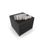 Cajonera para pavimentos Rhin ranurado 120 negro aerea