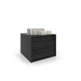 Cajonera para pavimentos Rhin ranurado 120 negro frontal