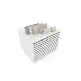 Cajonera para pavimentos Rhin ranurado 122 blanco aerea