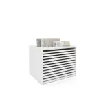 Cajonera para pavimentos Rhin ranurado 122 blanco frontal